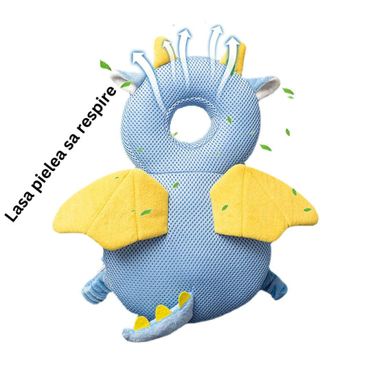 Perna Protectie Cap Bebelusi Flippy, Elefant Plus, Gri - Dragon (5) [ps:aa414f55-6e40-436f-af52-80c8aafdb7e1]