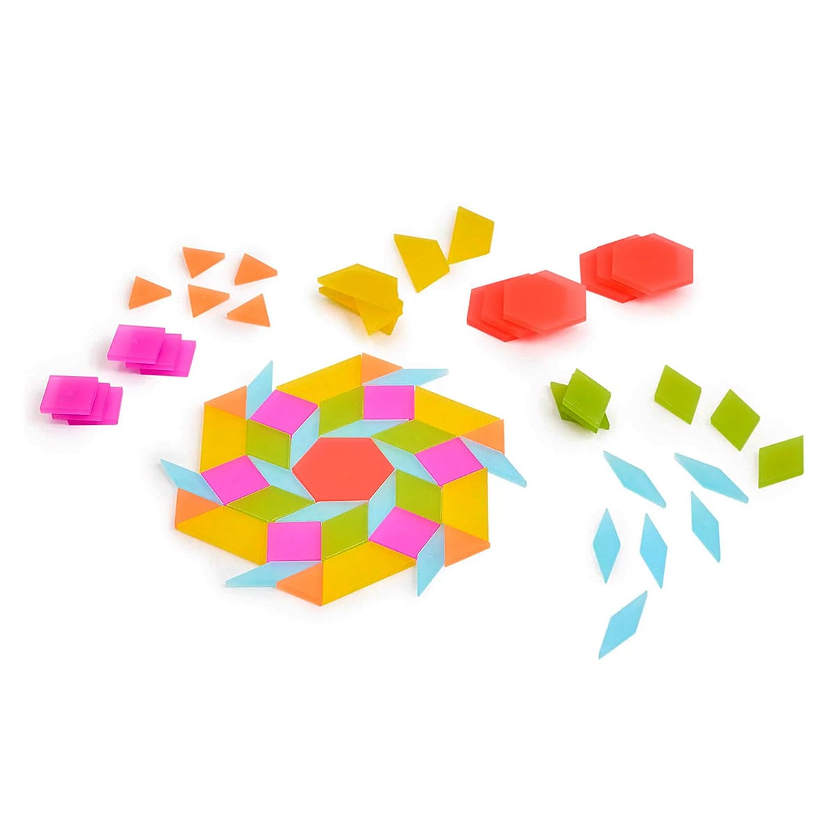 Tangram Piese Translucide Colorate, 250 piese - Guidecraft - Default Title (5) [ps:4172a18c-92ab-44d3-9766-5a3522cbe168]