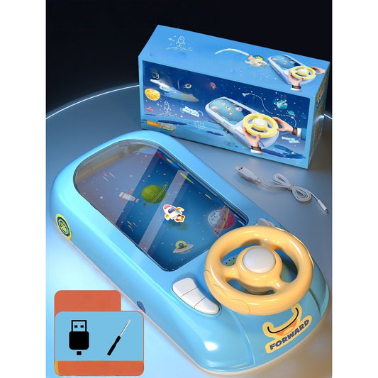 Simulator Condus Flippy, Volan Interactiv 3-6 Ani, Verde - Albastru (5) [ps:e99b4992-92b1-4357-ab10-296eb25ce8d0]