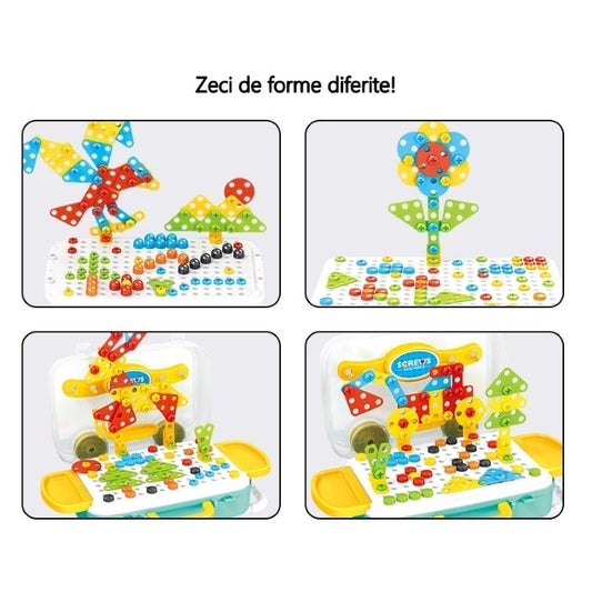 Jucărie Educativă Flippy 6 în 1, Set 258 Piese cu Bormașină - Default Title (5) [ps:d44d1d3c-5b93-48df-96d5-a6d8053ba563]