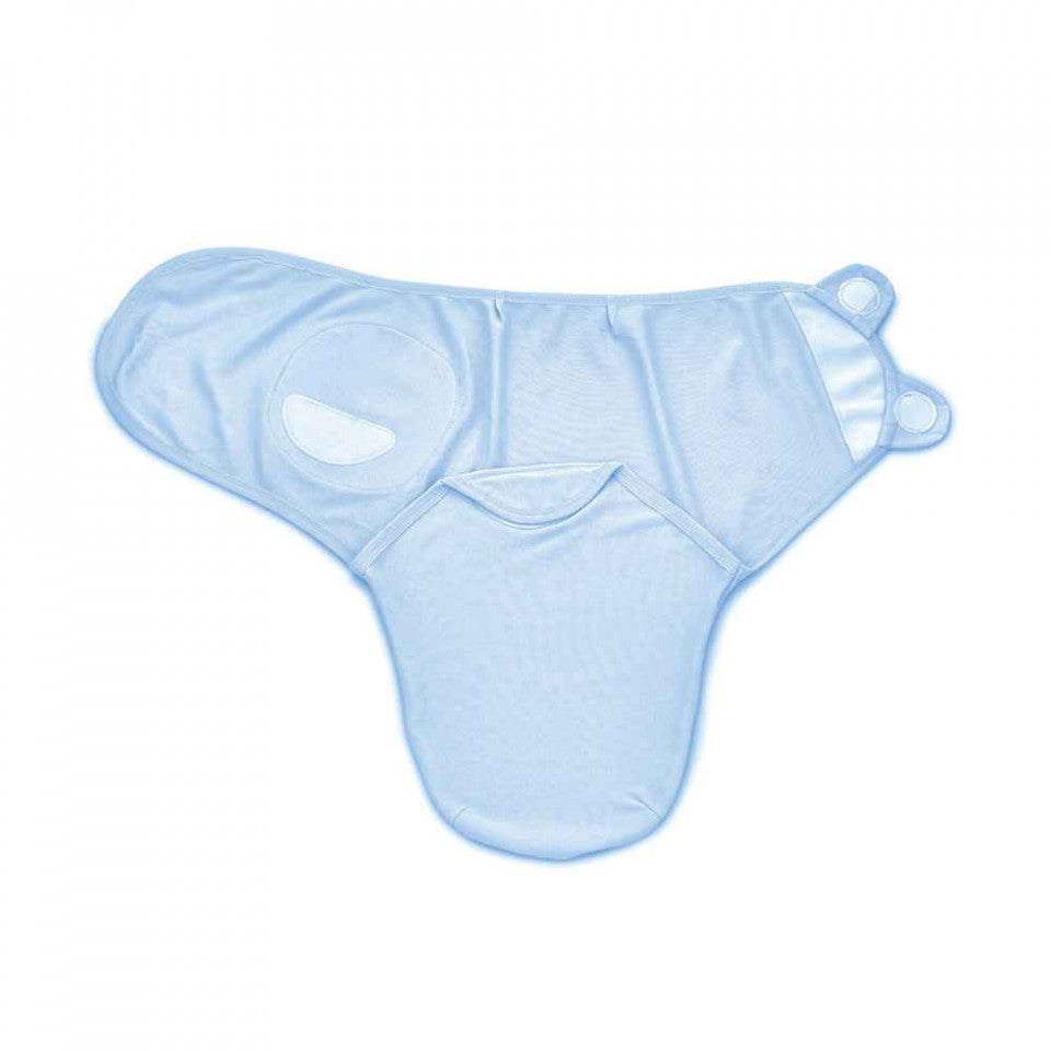 Sistem de infasare din bumbac 0-3 luni BabyJem Swaddle - Bleu