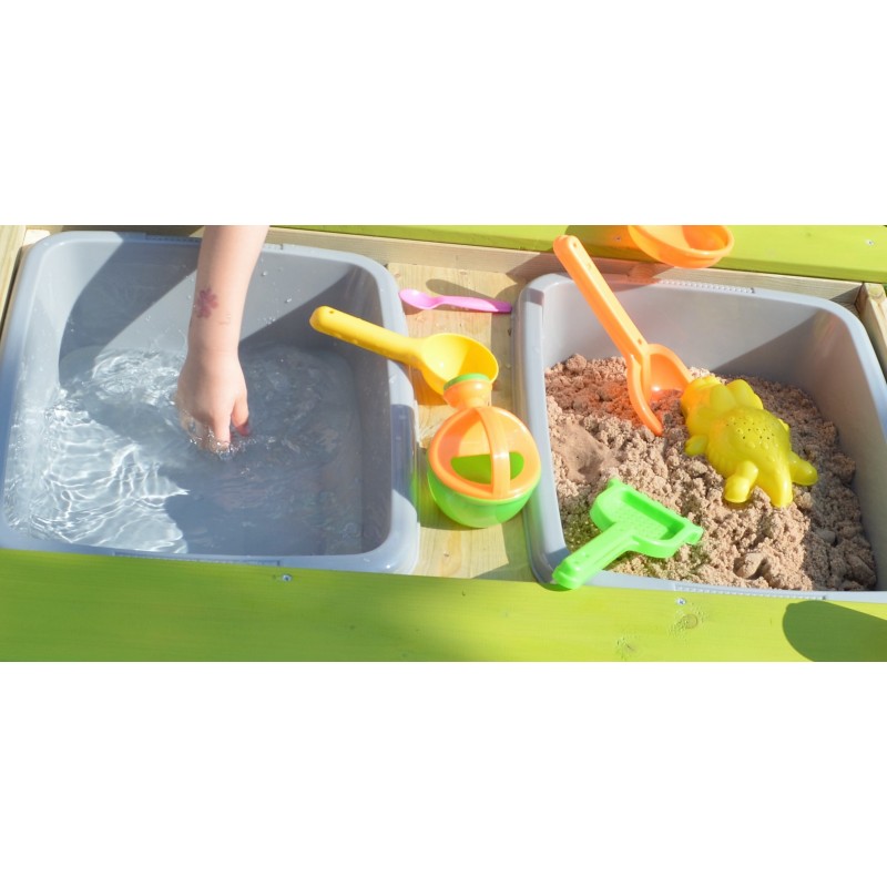 Masa de picnic senzoriala T2 Deluxe cu bancute si loc pentru nisip si apa, Wendi Toys [ps:3dc62830-4e51-4762-b766-3209fb5b946e]