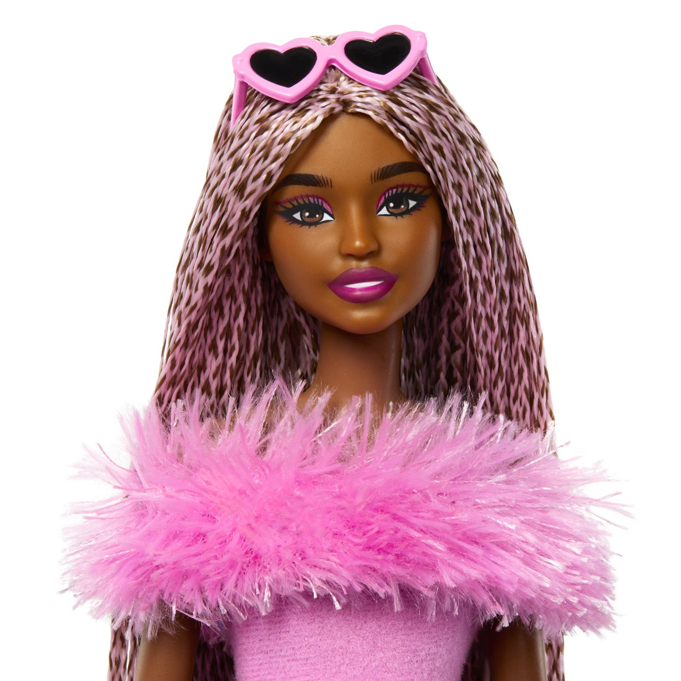 BARBIE DELUXE STYLE PAPUSA BARBIE CU SALOPETA ROZ SI PAR - Imagine 5