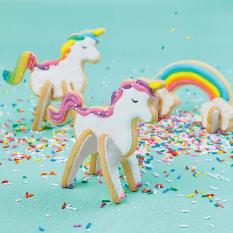 Set de forme de biscuiti Unicorn si Curcubeu 3D, Chefclub kids [ps:f94cc440-5b4e-45d8-8335-93fb0c8a7c30]