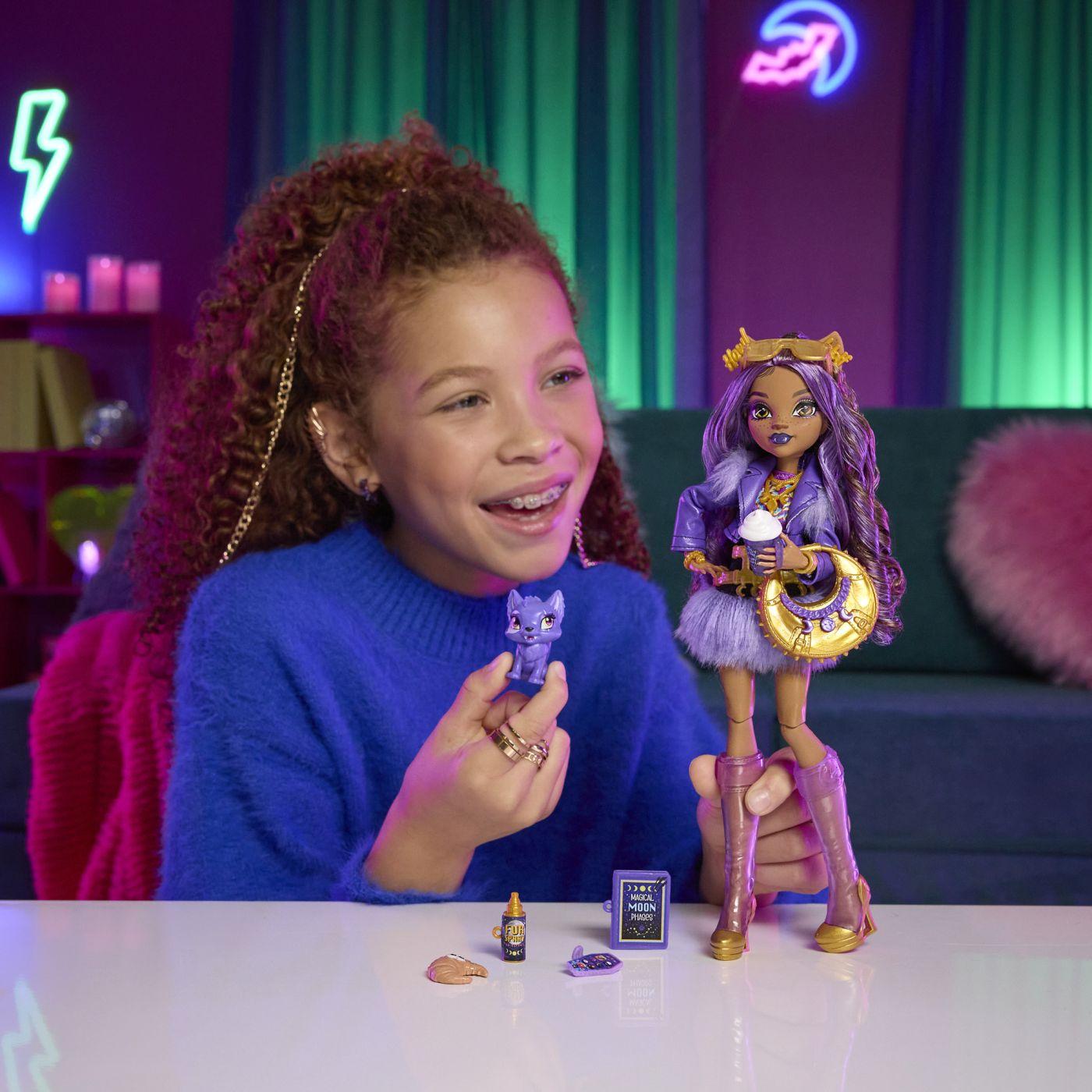 MONSTER HIGH PAPUSA CLAWDEEN WOLF CU ACCESORII Mattel - Imagine 5