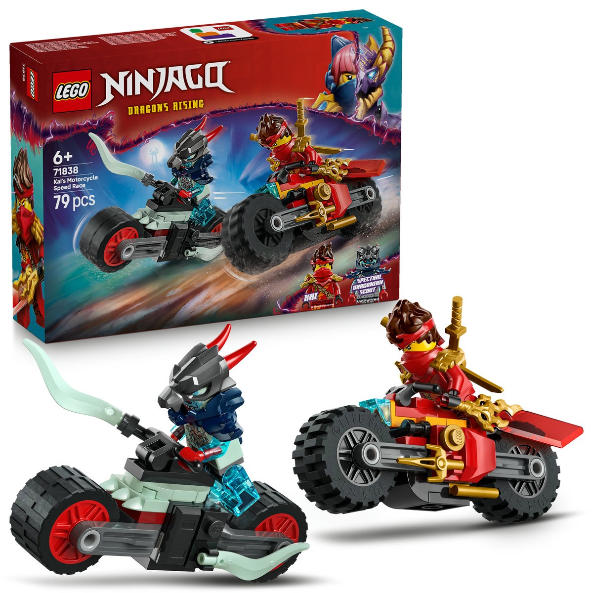 LEGO NINJAGO CURSA DE VITEZA CU MOTOCICLETA LUI KAI 71838 - Imagine 9 [ps:6d054be7-1b8b-4bdb-b5d1-fd80505e6999]