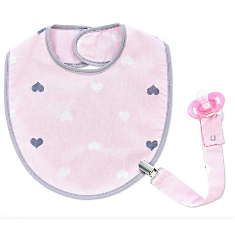 Baveta cu suport pentru suzeta BabyJem (Culoare: Bleu) [ps:9ab8723e-668f-458b-8ba3-836bc323ddf8]
