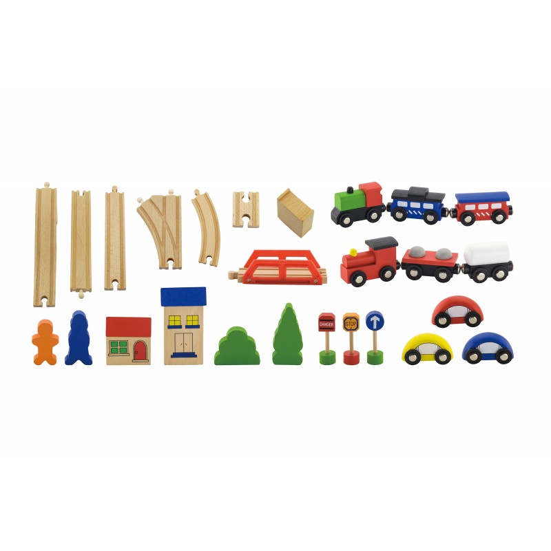Set de trenulete din 49 de piese [ps:132e3f8e-4957-4e97-8c21-4ea0db2303bd]