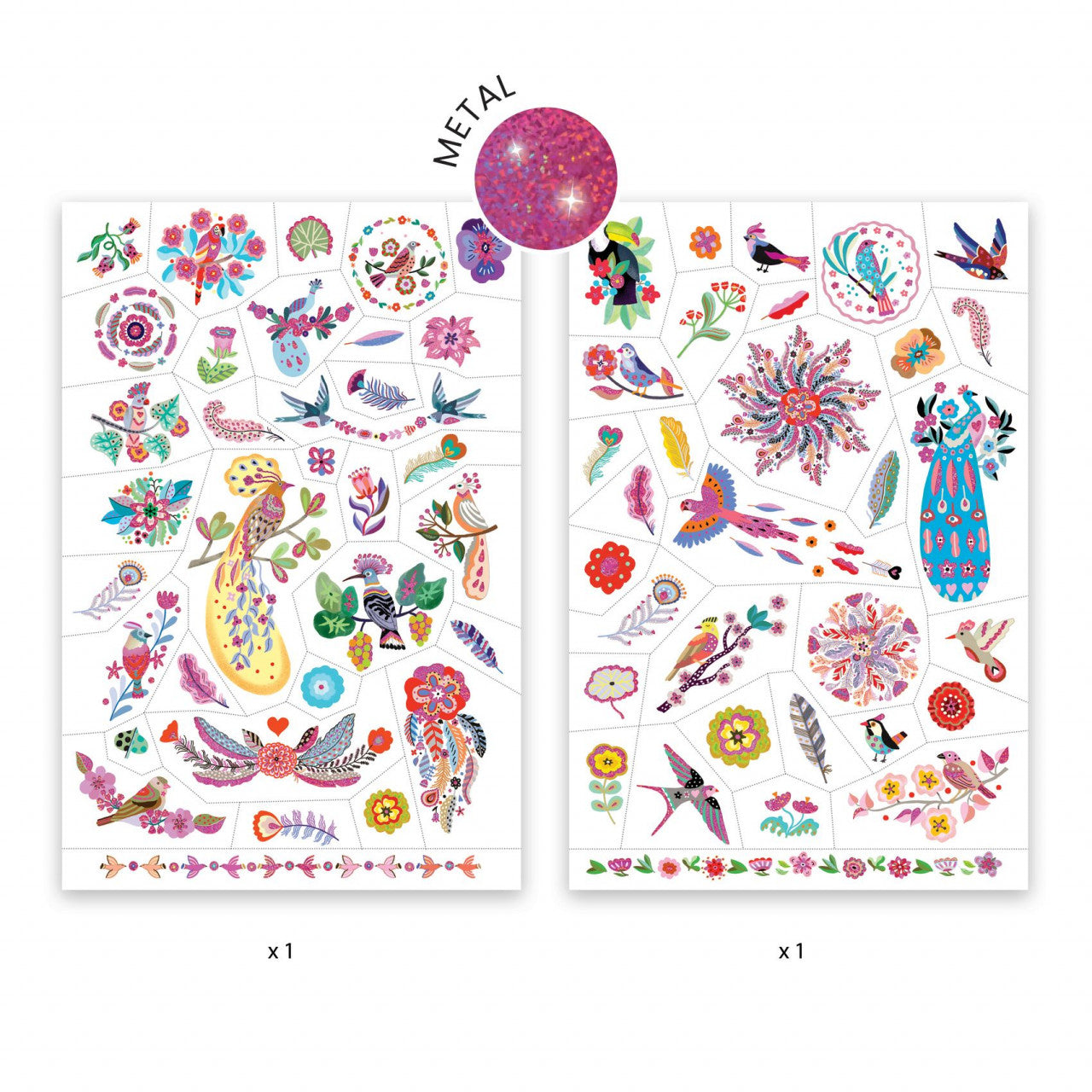 Tatuaje Pasari multicolore, Djeco - Imagine 3 [ps:1abf072a-7515-4019-ae65-184be1b4d0a7]