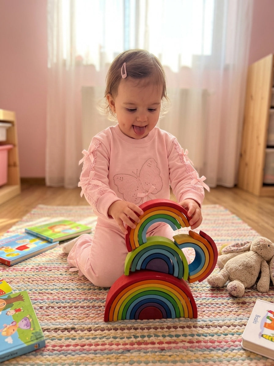 Set pantaloni si bluzita cu dantela si fundite Roz 2 ANI - Roz (5) [ps:08ac3049-5c49-41a5-873c-6b004e48d813]