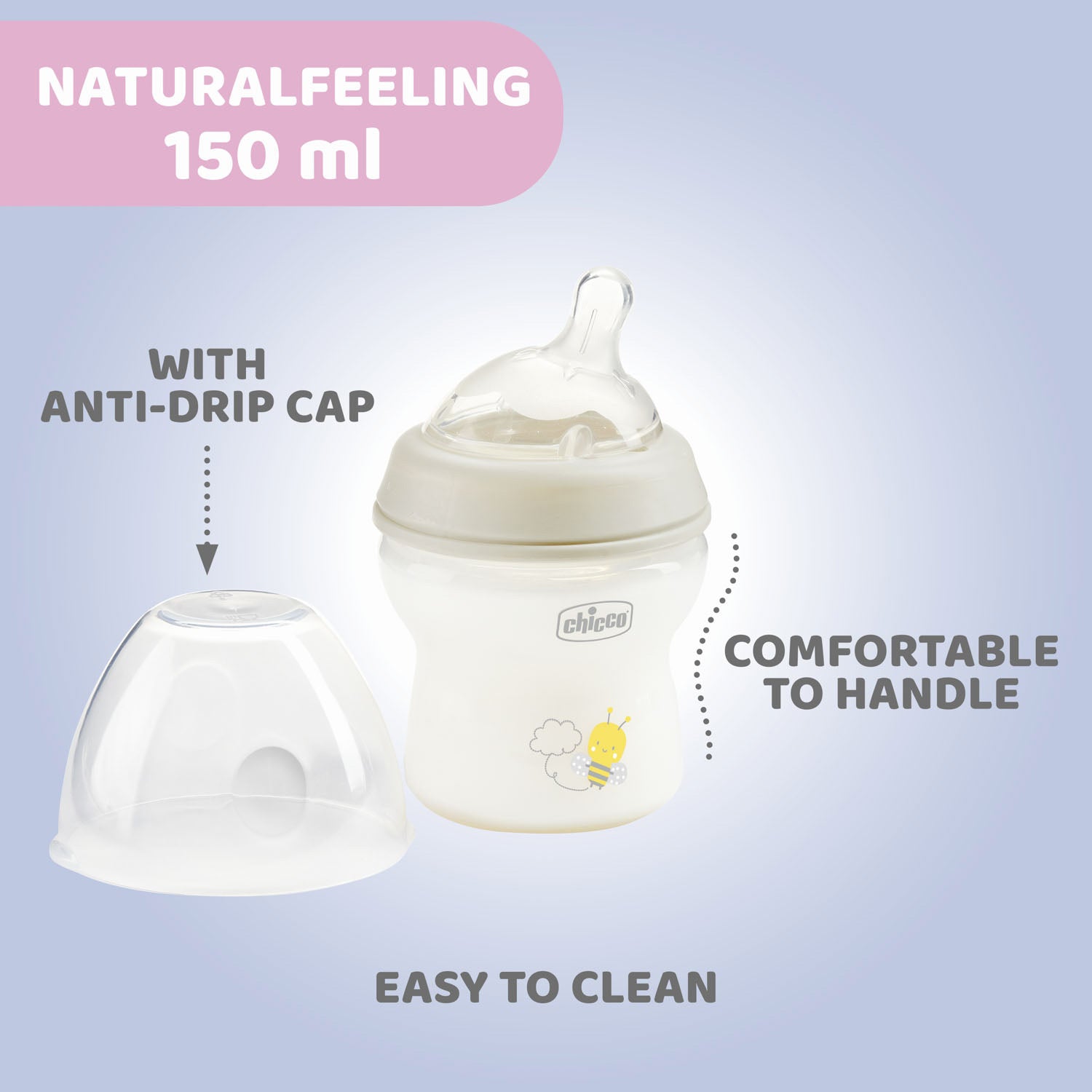 Biberon Chicco Natural Feeling PP, 150ml, unisex, tetina - Default Title (5) [ps:3bb777b3-71c5-453d-84bc-5cf5404f3c7d]