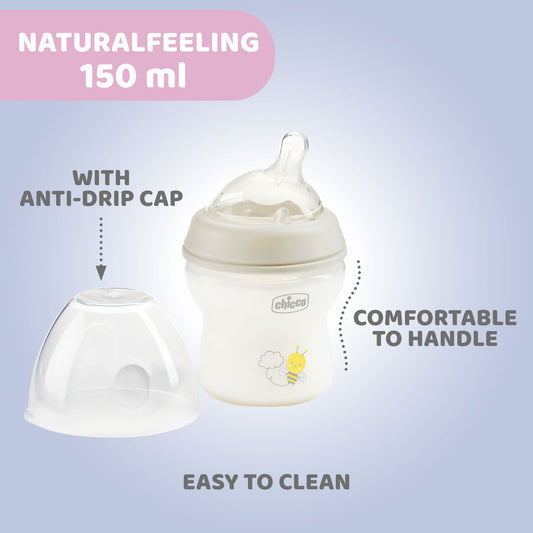 Biberon Chicco Natural Feeling PP, 150ml, unisex, tetina - Default Title (5) [ps:3bb777b3-71c5-453d-84bc-5cf5404f3c7d]