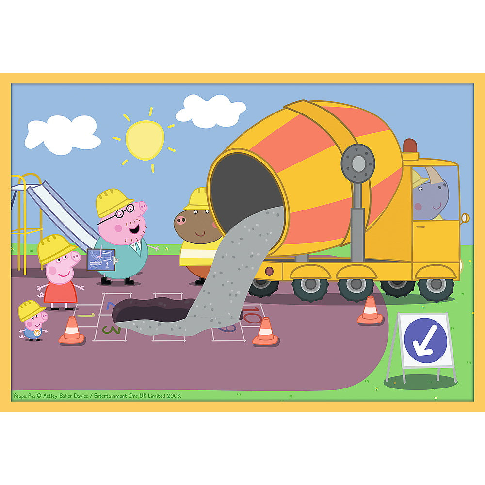 PUZZLE TREFL 10IN1 INTALNESTE-O PE PEPPA PIG - Imagine 5