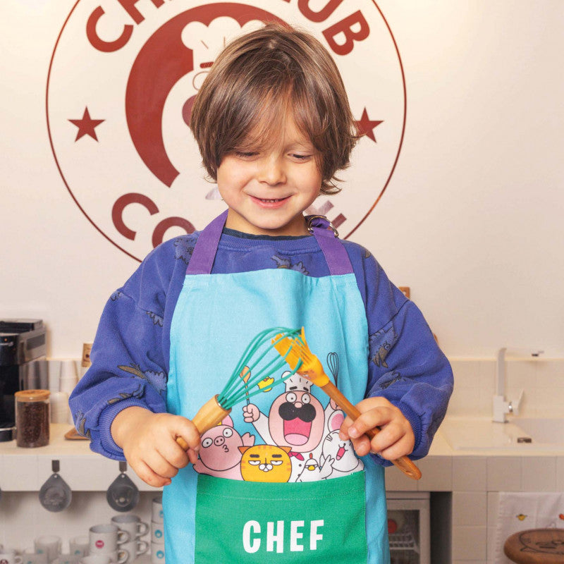 Sort de bucatarie pentru copii albastru, Chefclub Kids [ps:abf201f6-c926-4404-b0d7-44eafd7a34b7]