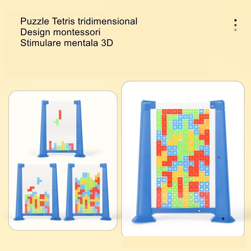 Joc Inteligență Tetris Tangram Flippy, 70 Piese, Montessori - Albastru (5) [ps:73d079e2-42fa-41ce-93b4-d7404866f023]