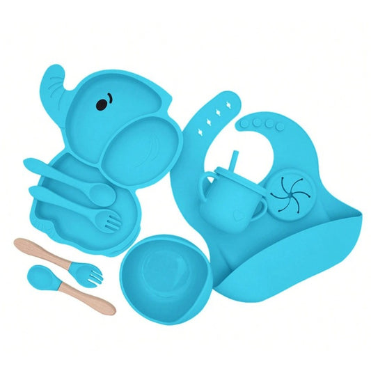 Set Servire Masa Flippy 10 Piese, Silicon & Lemn, Elefant - Default Title (5) [ps:0946c631-b270-49af-bef9-cc85178765c6]