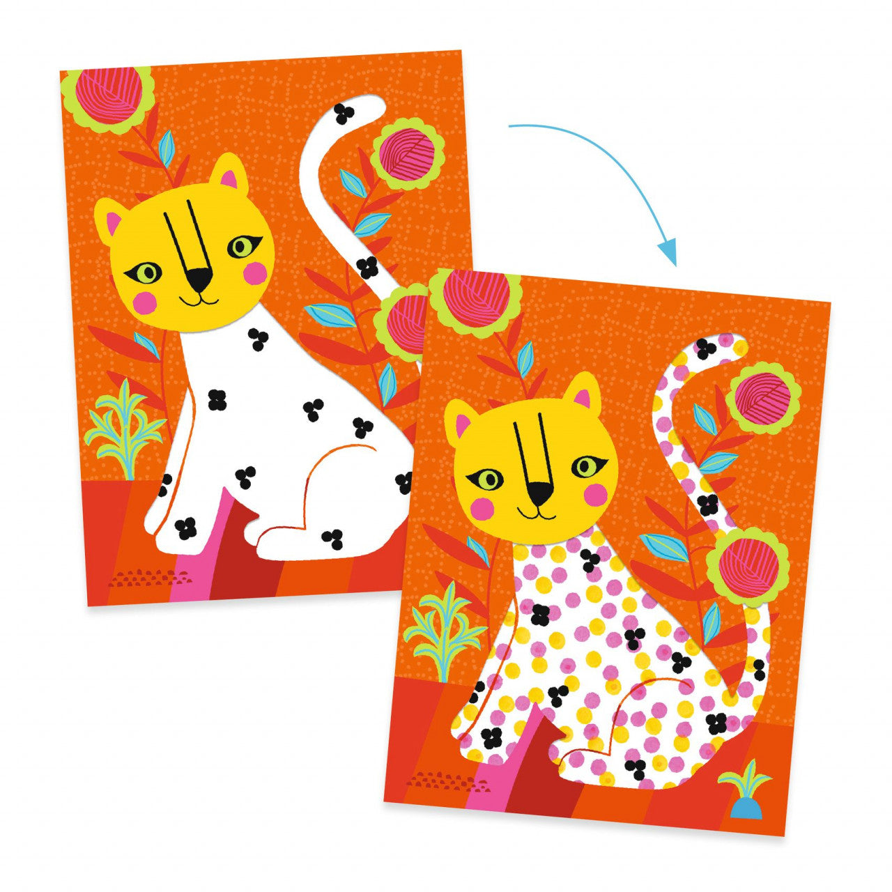 Joc creativ de pictat pentru cei mici Doar puncte, Djeco - Imagine 5 [ps:25993fef-0a7b-4e47-9099-9077bc8c4e04]
