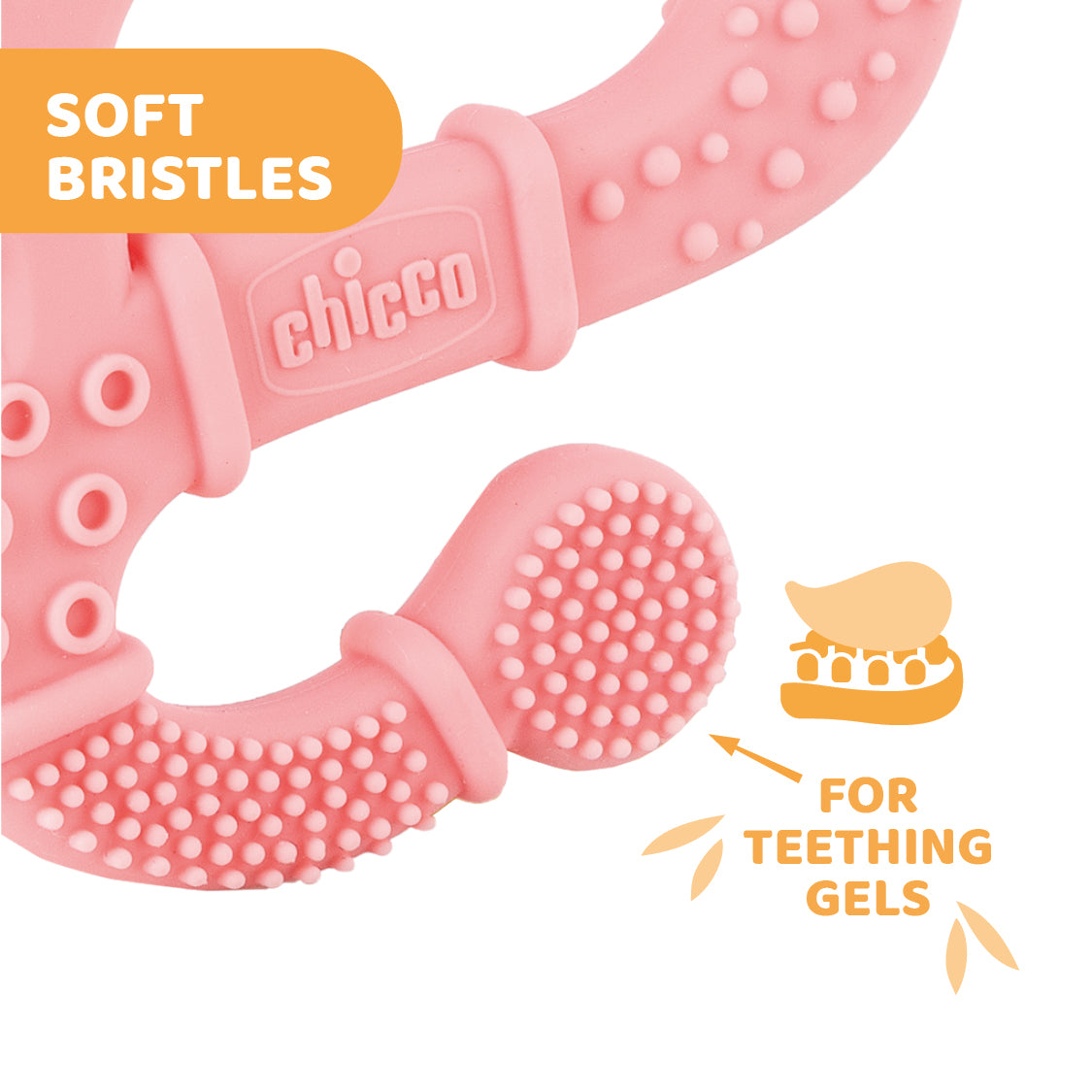 Jucarie copii Chicco pentru dentitie din silicon, - Roz (5) [ps:714bfd83-2c04-41ce-87f4-77dfbb584b49]