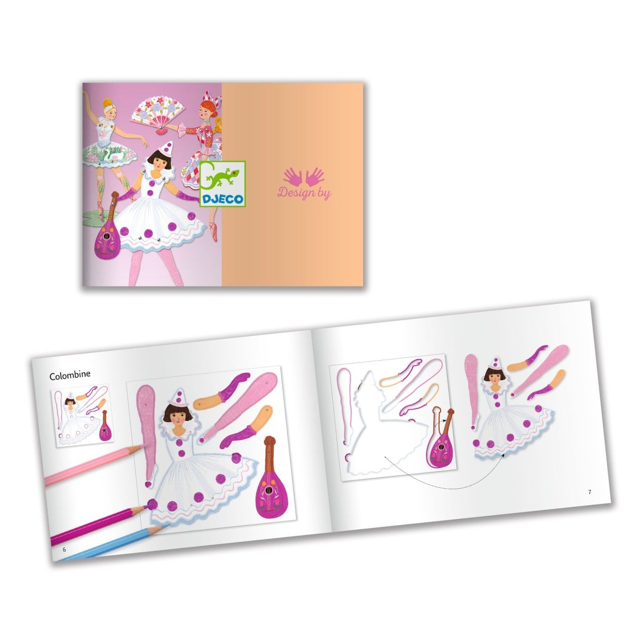 Set creativ Balerine, Djeco - Imagine 5 [ps:5872889d-87ae-4bf9-bf68-d3c66ea6ac64]