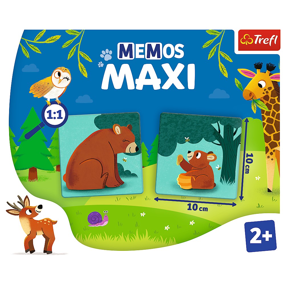 JOC MEMOS MAXI ANIMALE PARINTI SI COPII Trefl - Imagine 5