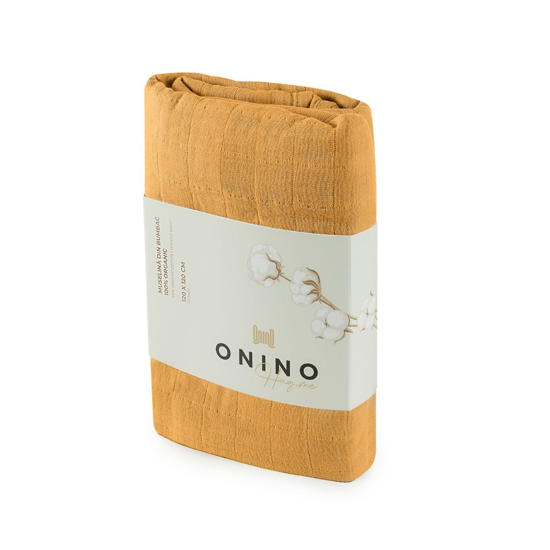 Muselină multifuncțională din bumbac organic ONINO HUG.me - 6 culori disponibile [ps:a3e3ff80-5c71-4843-857d-de737a59f317]