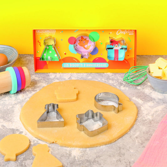 Set de forme pentru Biscuiti de Aniversare, Chefclub kids [ps:e464f4f9-ccce-4926-8a8a-9bd380a6c8c3]