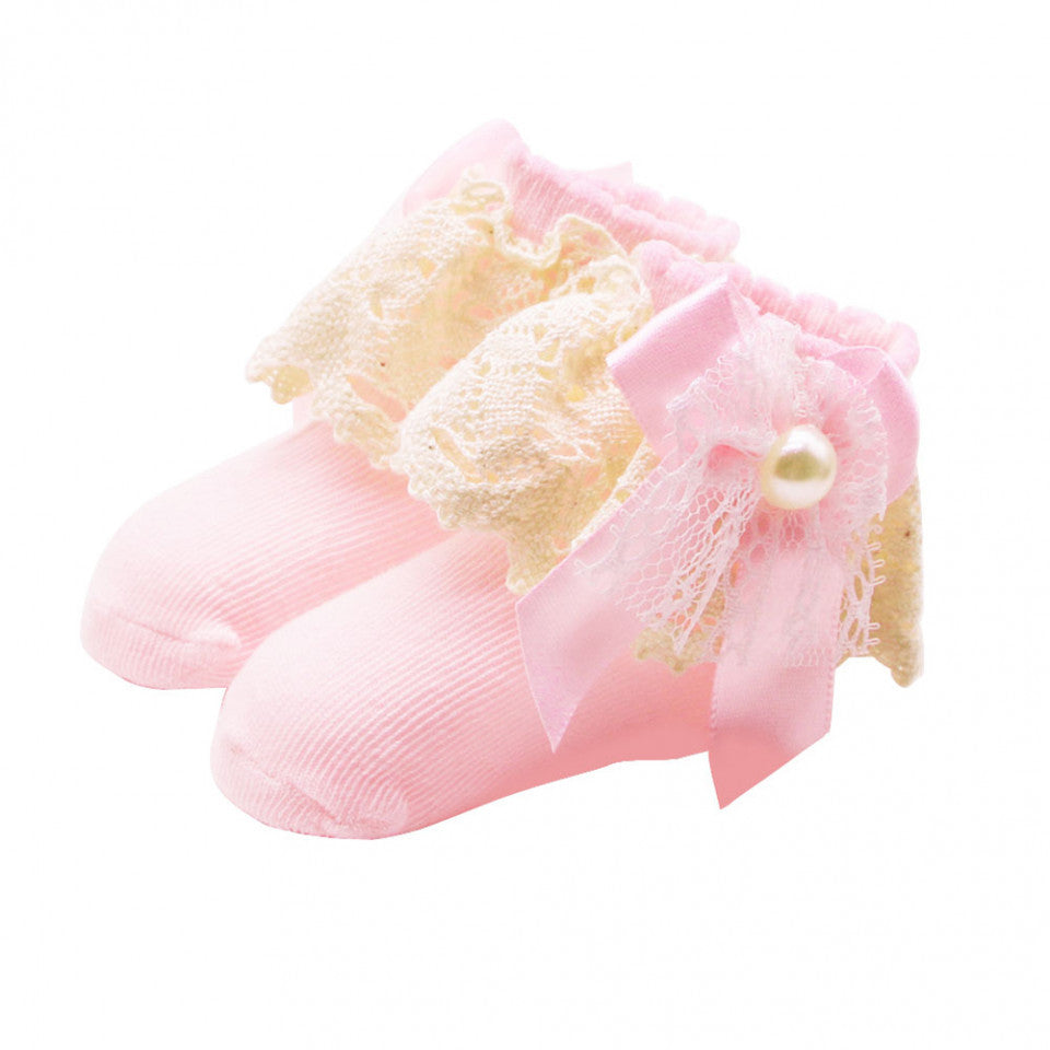 Ciorapei cu perluta Drool (Culoare: Roz) [ps:d3193341-fc06-4446-9c31-4ecb5d5ce545]