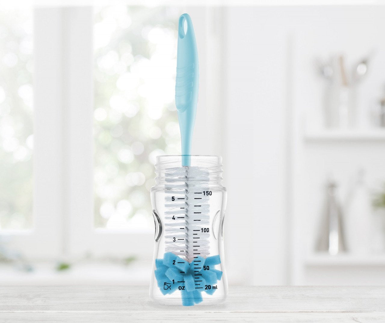Perie de curatat biberoane BabyJem (Culoare: Bleu) [ps:0935c62a-c74e-4e0c-a4a8-b83d2d1887d9]