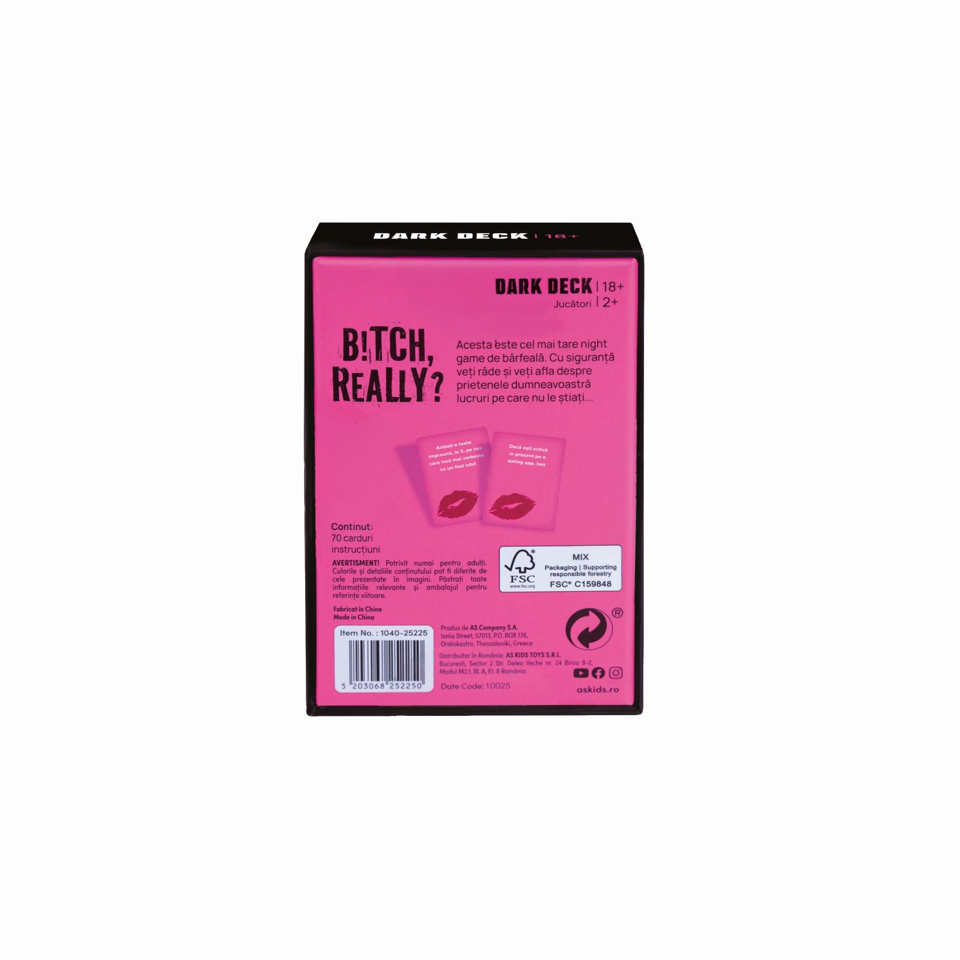 JOC DE CARTI DARK DECK B!TCH REALLY AS - Imagine 6