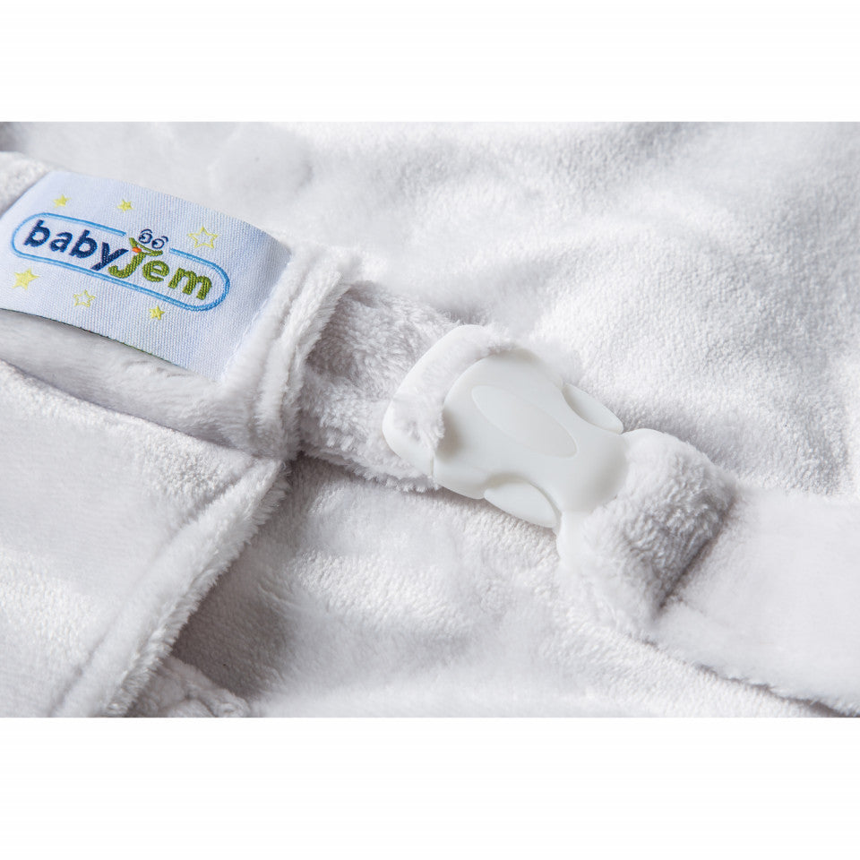 Fotoliu pentru bebelusi cu ham de siguranta BabyJem Baby - Alb