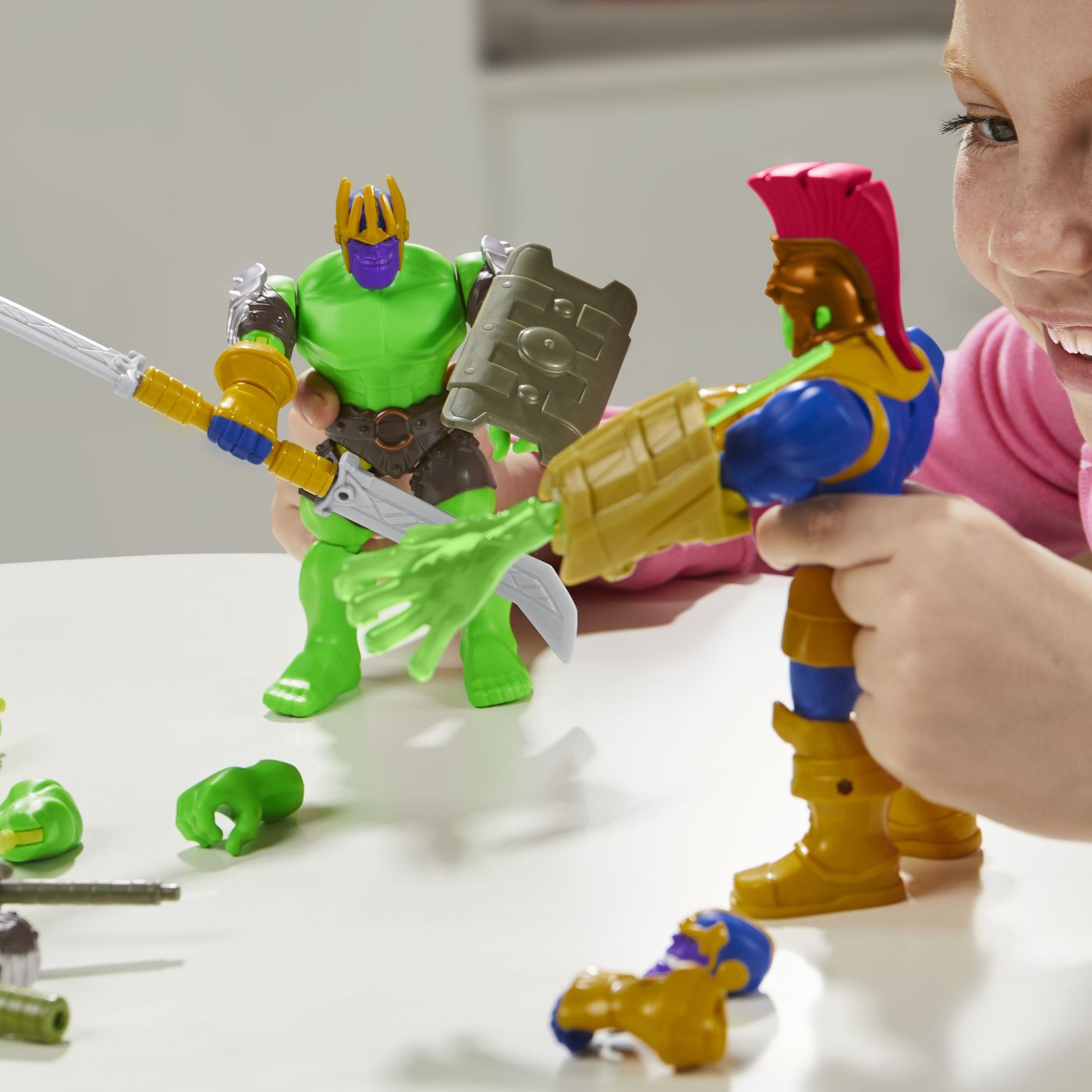 MARVEL AVENGERS MIX MASHERS SET FIGURINA HULK 12CM SI - Imagine 5 [ps:88f12bff-7cef-466e-8f25-94c977b7cdc8]