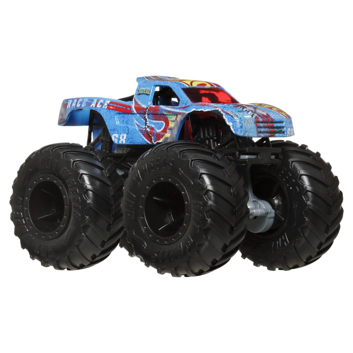 HOT WHEELS MONSTER TRUCK SI MASINUTA METALICA RACE ACE - Imagine 6