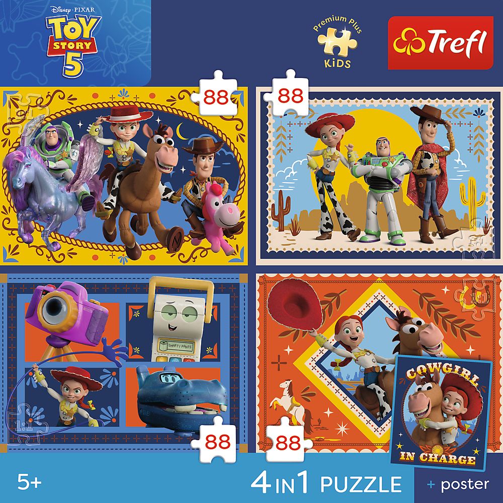 Puzzle Trefl 4in1 Toy Story 5 cu Poster - Set Premium Kids - Default Title (6) [ps:dddb6c88-76a0-464e-8b90-1d2800276c1d]