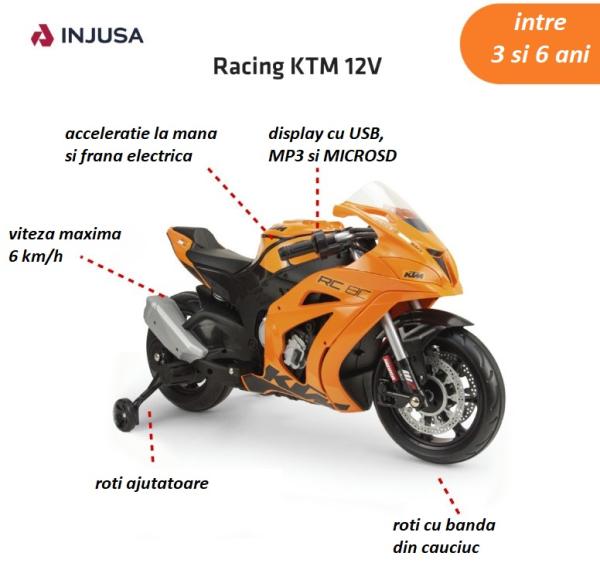Motocicletă Electrică Injusa KTM 12V pentru Copii 3-6 Ani - Default Title (6) [ps:96efa769-6460-4787-bee2-3c18f4438d32]