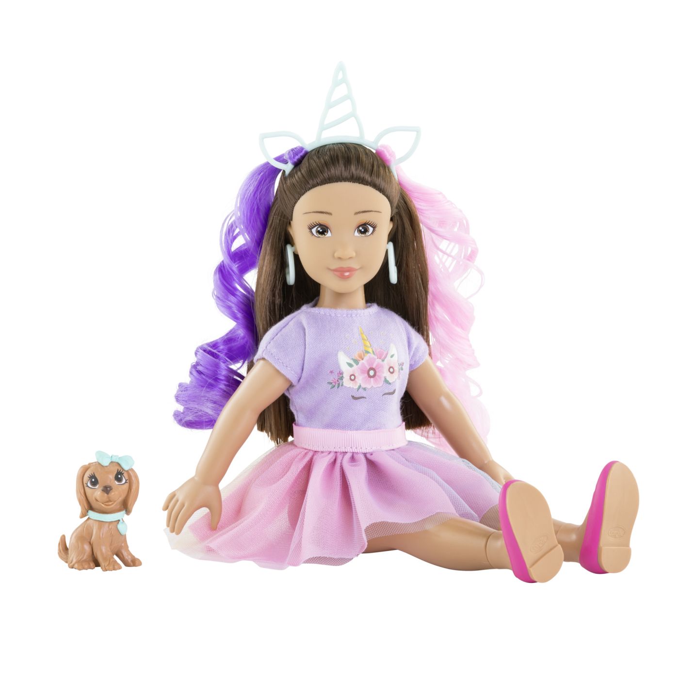 COROLLE SET UNICORN PAPUSA LUNA 28CM Simba - Imagine 6