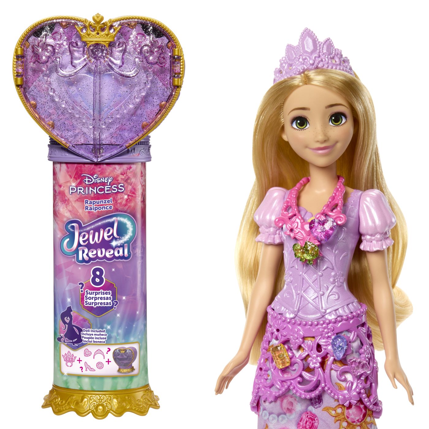Papusă Disney Princess Jewel Reveal Rapunzel - Mattel - Default Title (6) [ps:5f37a61c-3145-4268-a547-ec286e3e3a9d]