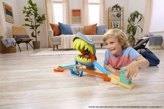 HOT WHEELS CITY PISTA DE CURSE PLAJA RECHINULUI CHOMP CU - Imagine 6