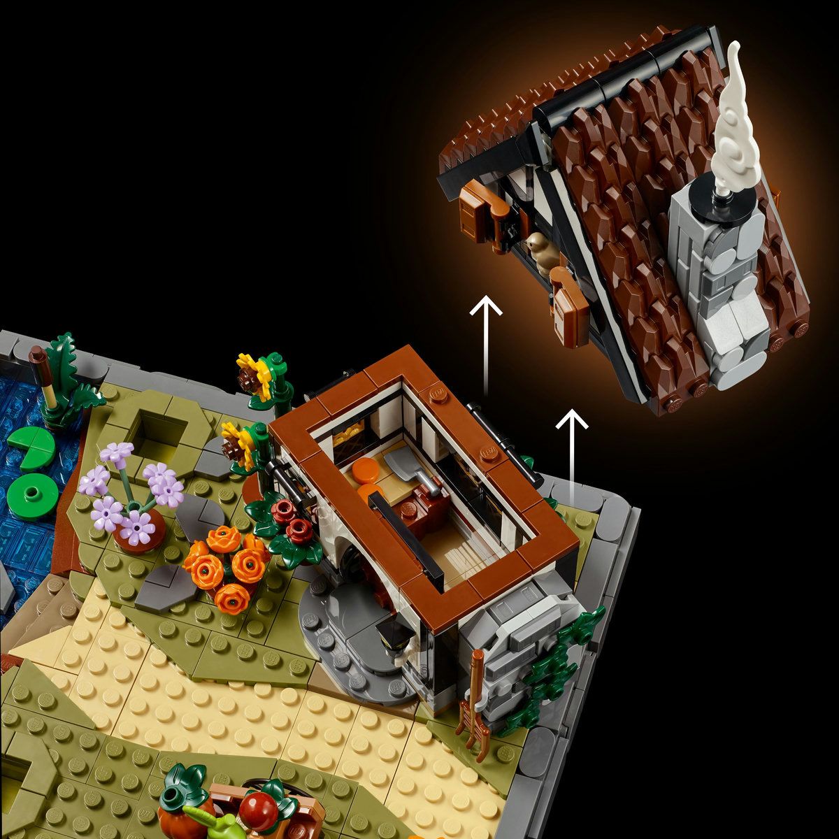LEGO ICONS GRADINA DE CABANA TOAMNA 11372 - Imagine 6