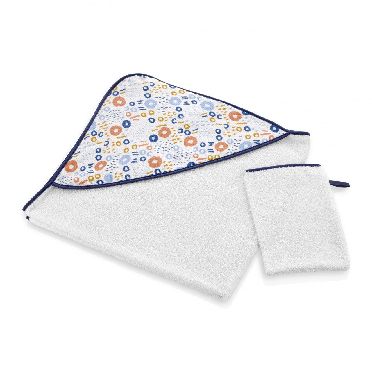 Set prosop si manusa de baie 72x72 cm BabyJem (Model: Zoo) - Imagine 6