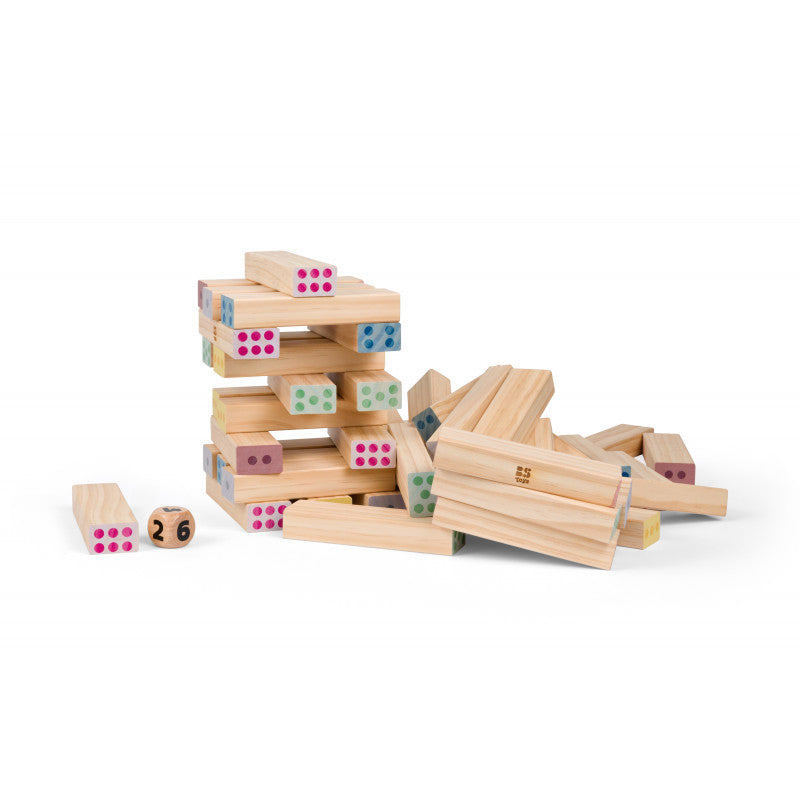 Turn Jenga gigant cu numere, BS Toys [ps:19253fba-df23-4647-8ec9-55902650852a]