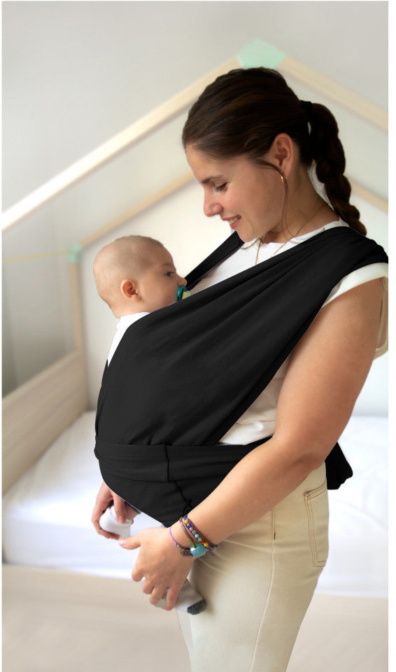 Sistem de purtare wrap elastic pentru bebelusi BabyJem (Culoare: Gri) [ps:53718edb-212b-49e1-90c2-7b8f7240b613]