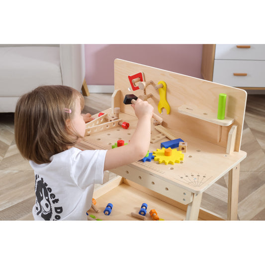 Banc de lucru natur accesorizat, Viga [ps:fbc6dbe9-dccb-4af4-b22c-6ceb11b8865b]