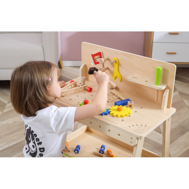 Banc de lucru natur accesorizat, Viga [ps:fbc6dbe9-dccb-4af4-b22c-6ceb11b8865b]