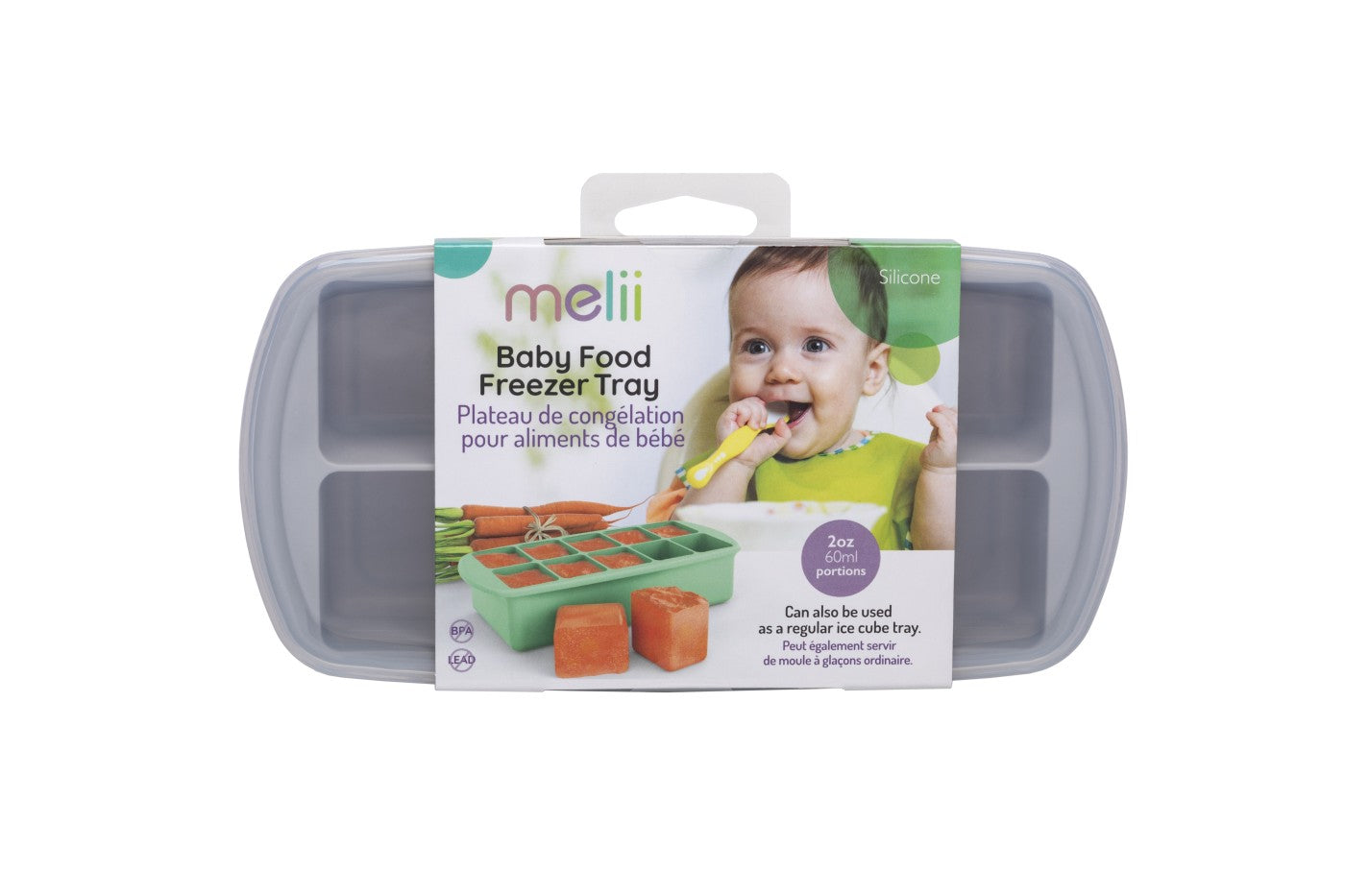 RECIPIENT REFRIGERARE HRANA BEBE, MELII, 59 ML X 10 CUB - Imagine 6