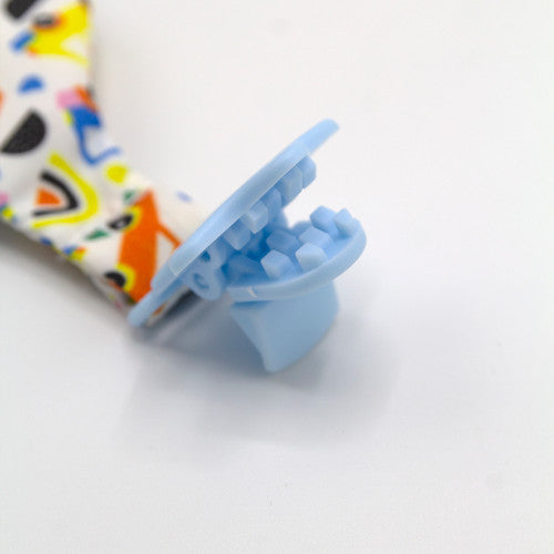 Cravata bebelusi cu accesoriu de dentitie BabyJem - Bleu