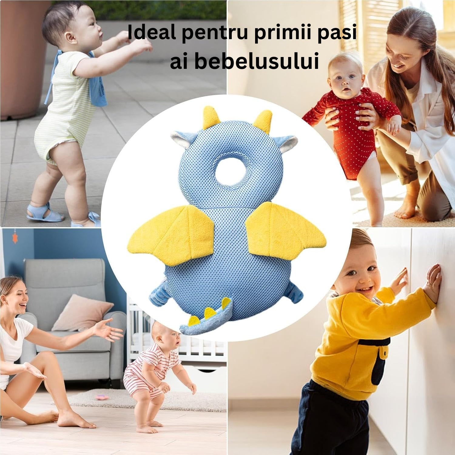 Perna Protectie Cap Bebelusi Flippy, Elefant Plus, Gri - Dragon (6) [ps:5aa01472-0852-459b-ad59-b4cc7b2cd09e]
