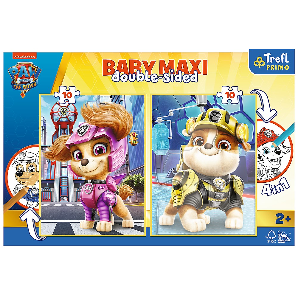 PUZZLE TREFL PRIMO BABY MAXI 2X10 PATRULA CATELUSILOR ECHIPA [ps:e93e2c6f-d304-4320-b827-b76d219dad89]
