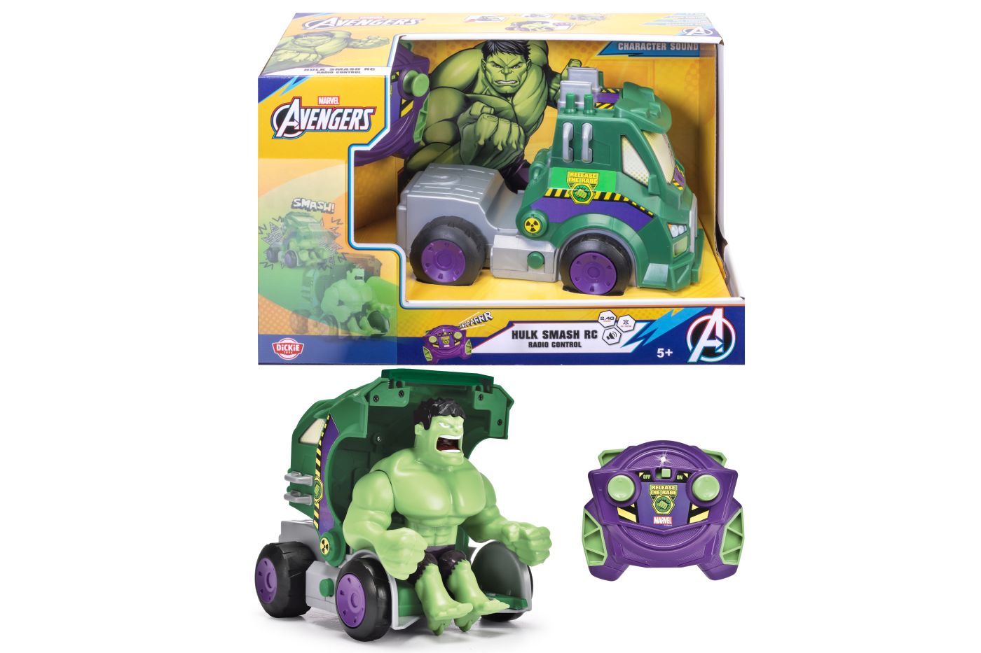 Mașină RC Hulk Smash Dickie Toys Marvel - Simba - Default Title (6) [ps:024d4122-12df-4919-b5f3-fa61b94ca5ce]