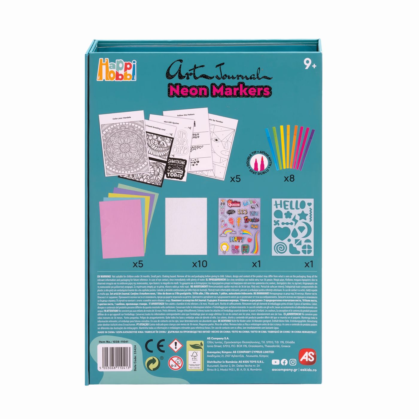 Jurnal Artistic Happi Hobbi cu Markere Neon - Brand AS - Default Title (6) [ps:f5ae13bf-efd4-4e97-b78e-27e68f421627]