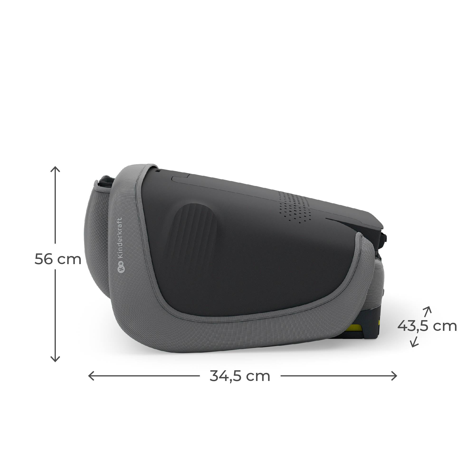 SCAUN AUTO KINDERKRAFT UNITY2 100-150 CM, BLACK - Gri